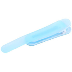Japan PATAP Silicone Bookmark Book Clip - Clear Blue