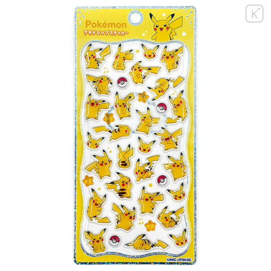 Japan Pokemon Petit Drop Sticker - Pikachu : Holographic Foil - 1