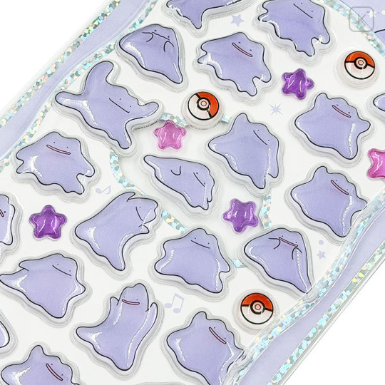 Japan Pokemon Petit Drop Sticker - Ditto : Holographic Foil - 2