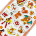 Japan Pokemon Petit Drop Sticker - Charizard & Charmander & Ho-Oh & Raichu & AbsolOrange : Holographic Foil - 2