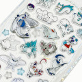 Japan Pokemon Petit Drop Sticker - Minccino & Alolan Ninetales & Lugia White : Holographic Foil - 2
