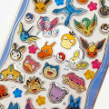 Japan Pokemon Petit Drop Sticker - Face Blue : Holographic Foil - 2