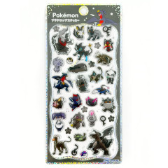 Japan Pokemon Petit Drop Sticker - Garchomp & Darkrai & Luxray Black : Holographic Foil