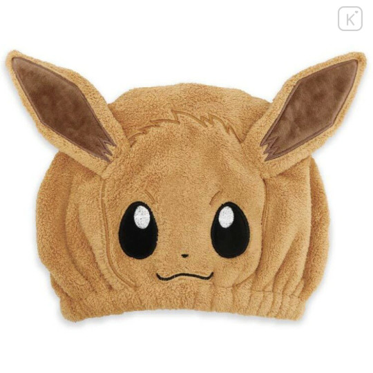 Japan Pokemon Quick Dry Hair Cap Towel - Eevee : Face - 1
