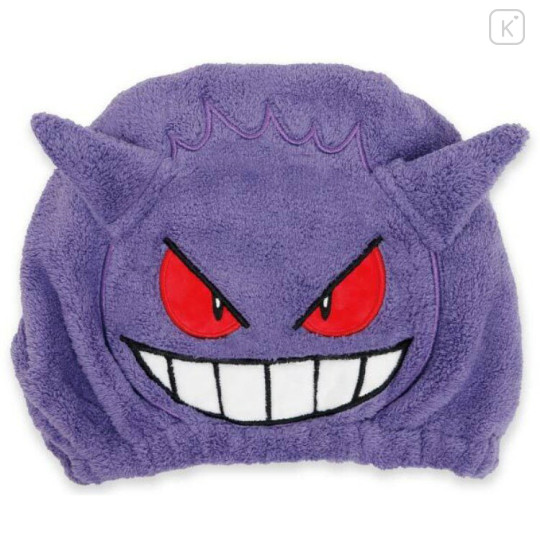 Japan Pokemon Quick Dry Hair Cap Towel - Gengar : Face - 1