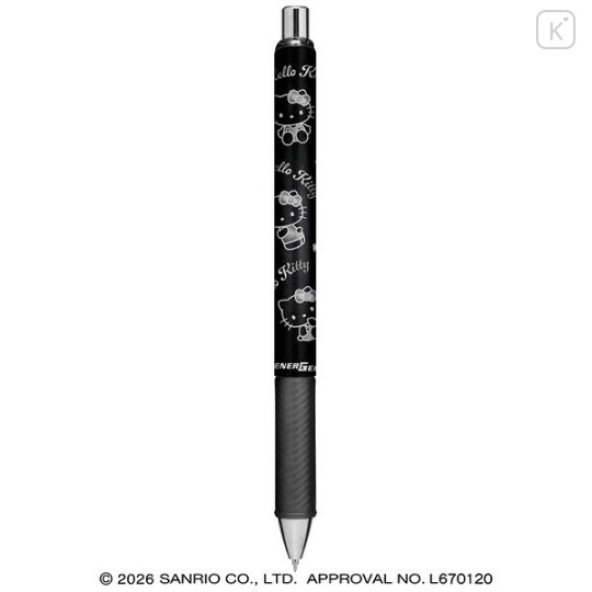 Japan Sanrio EnerGel Gel Pen - Hello Kitty : Monochrome - 1