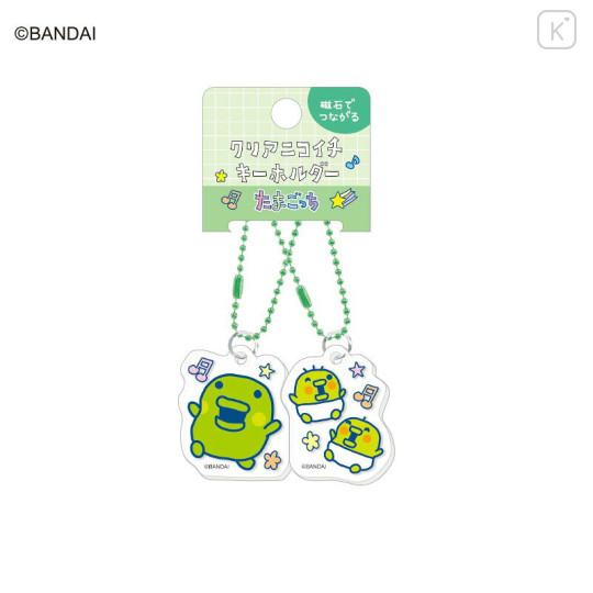 Japan Tamagotchi Acrylic Keychain Connecting Set - Kuchipatchi & Chibipatchi - 1