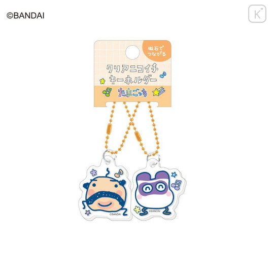 Japan Tamagotchi Acrylic Keychain Connecting Set - Oyajitchi & Masukutchi - 1