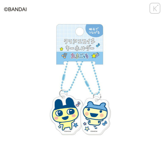 Japan Tamagotchi Acrylic Keychain Connecting Set - Mametchi & Young Mametchi - 1