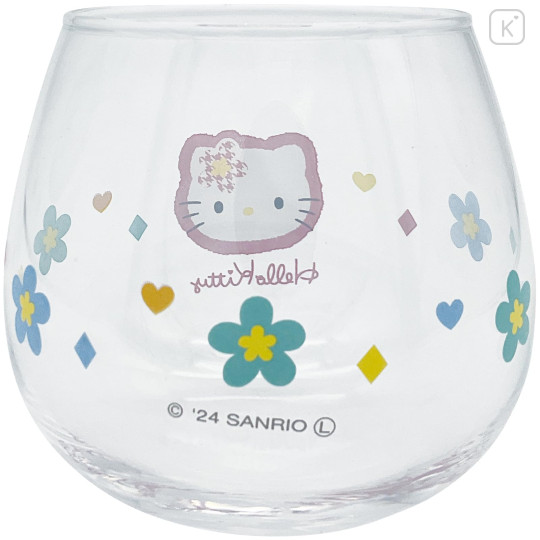 Japan Sanrio Swaying Glass Tumbler - Hello Kitty : Y2k Houndstooth - 2