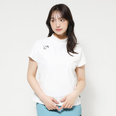 Japan Sanrio Mock Neck French Sleeve Shirt (L) - Hello Kitty : Sanrio Sports White