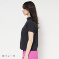 Japan Sanrio Mock Neck French Sleeve Shirt (L) - Hello Kitty : Sanrio Sports White - 3