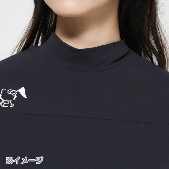 Japan Sanrio Mock Neck French Sleeve Shirt (L) - Hello Kitty : Sanrio Sports White - 5