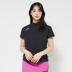 Japan Sanrio Mock Neck French Sleeve Shirt (L) - Hello Kitty : Sanrio Sports Black