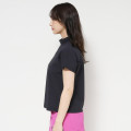 Japan Sanrio Mock Neck French Sleeve Shirt (L) - Hello Kitty : Sanrio Sports Black - 3
