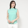 Japan Sanrio Back Ribbon Mock Neck Tuck Sleeves (M) - Hello Kitty : Sanrio Sports Mint - 1