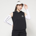 Japan Sanrio Hoodie Vest (L) - Hello Kitty : Sanrio Sports Black - 1