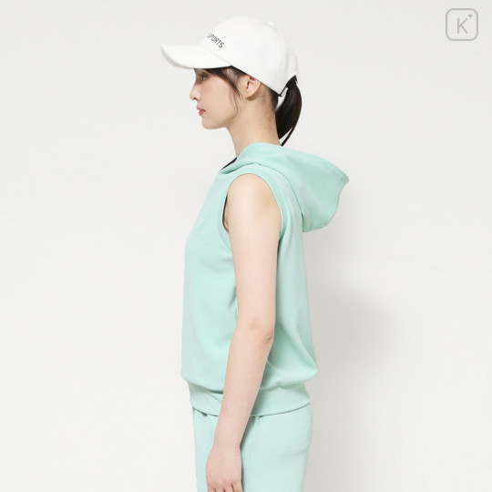 Japan Sanrio Hoodie Vest (L) - Hello Kitty : Sanrio Sports Mint - 4