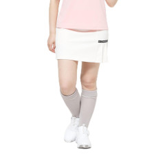 Japan Sanrio Side Pleated Skirt (L) - Hello Kitty : Sanrio Sports White