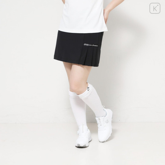 Japan Sanrio Side Pleated Skirt (M) - Hello Kitty : Sanrio Sports Black - 1