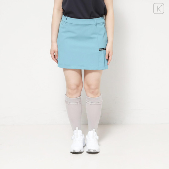 Japan Sanrio Side Pleated Skirt (M) - Hello Kitty : Sanrio Sports Blue - 2