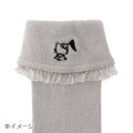 Japan Sanrio High Socks with Frill Design - Hello Kitty : Sanrio Sports White - 3