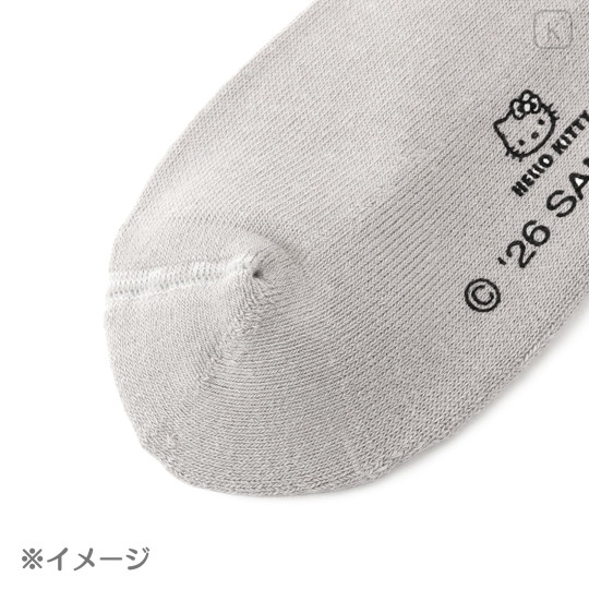 Japan Sanrio High Socks with Frill Design - Hello Kitty : Sanrio Sports White - 5