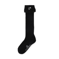 Japan Sanrio High Socks with Frill Design - Hello Kitty : Sanrio Sports Black