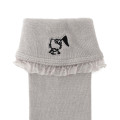 Japan Sanrio High Socks with Frill Design - Hello Kitty : Sanrio Sports Gray - 3