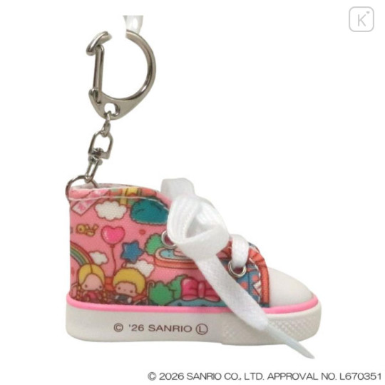 Japan Sanrio Sneaker Keychain - Little Twin Stars : Wrapping - 2