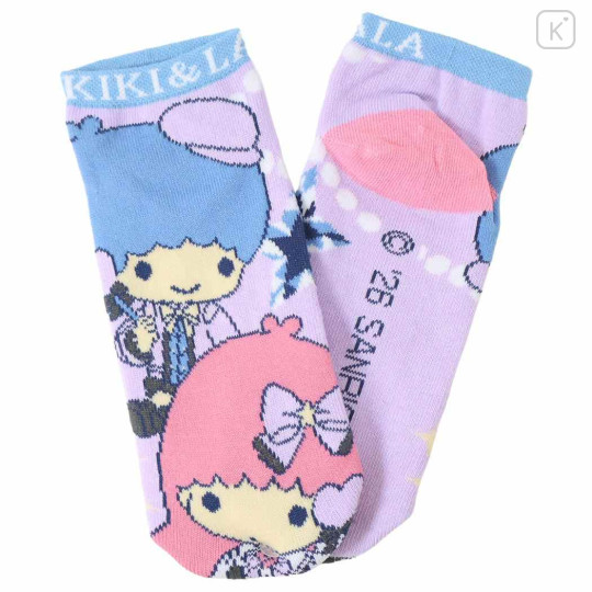 Japan Sanrio Jacquard Socks - Little Twin Stars : Jewel - 1