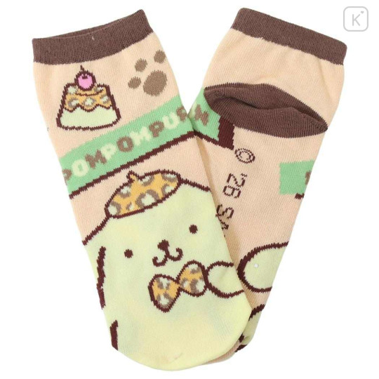 Japan Sanrio Jacquard Socks - Pompompurin : Animal Fashion - 1
