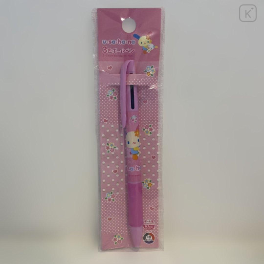 Japan Sanrio 3 Color Ballpoint Pen - Usahana - 1