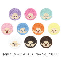 Japan Monchhichi Secret Fluffy Can Badge - Monchhichi-kun : Colors Funny Face Blind Box