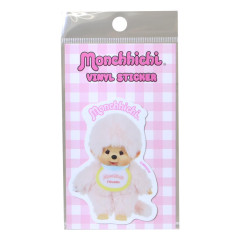 Japan Monchhichi Vinyl Sticker - Monchhichi-kun : ID Photo Colors Light Pink