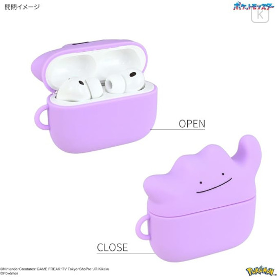 Japan Pokemon AirPods Pro 3 Silicone Case - Ditto : Smile - 2
