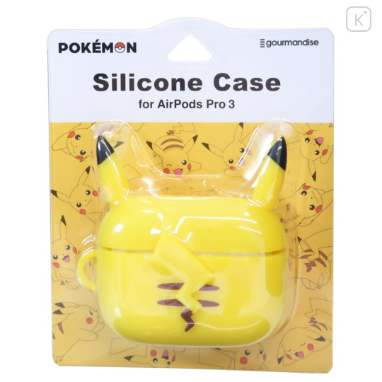 Japan Pokemon AirPods Pro 3 Silicone Case - Pikachu : Back - 1