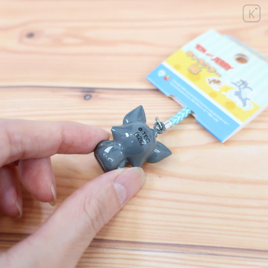 Japan Tom and Jerry Tiny Charm Face-Shaped Bell Netsuke - Tom - 2