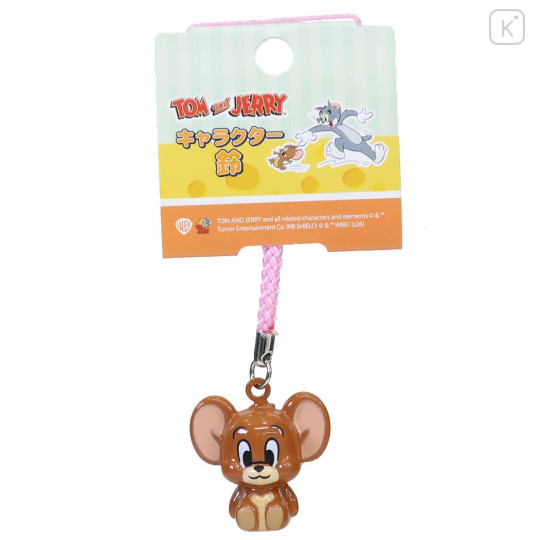 Japan Tom and Jerry Tiny Charm Face-Shaped Bell Netsuke - Jerry - 1