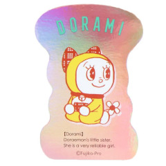 Japan Doraemon Vinyl Sticker - Doraemon : Aurora Hologram Sister Dorami