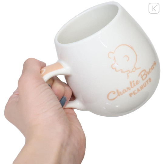 Japan Peanuts Porcelain Mug - Charlie Brown : Face - 2