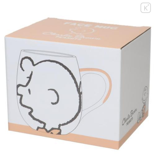 Japan Peanuts Porcelain Mug - Charlie Brown : Face - 4
