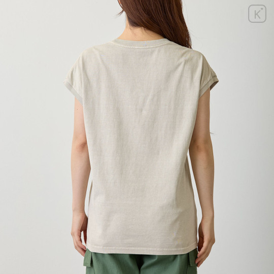 Japan Mofusand Wide Sleeveless Top (M) - Meow Natural - 8