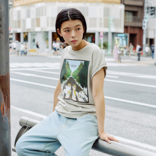 Japan Mofusand Wide Sleeveless Top (L) - Meow Natural - 3