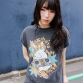 Japan Mofusand Wide Sleeveless Top (M) - Purr Mix Master Sumi Black - 2