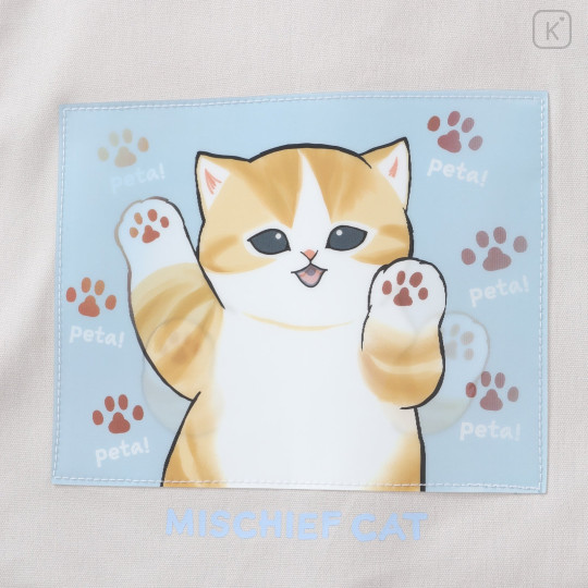 Japan Mofusand Lenticular Tote Bag - Mischief Cat Natural - 8