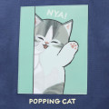 Japan Mofusand Lenticular Tote Bag - Popping Cat Navy - 8