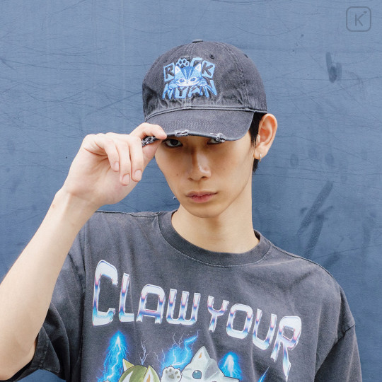 Japan Mofusand Cap - Rock Nyan Black - 5