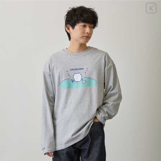 Japan Chiikawa Long-Sleeve T-Shirt (M) - Chiikawa : Exam Study - 6