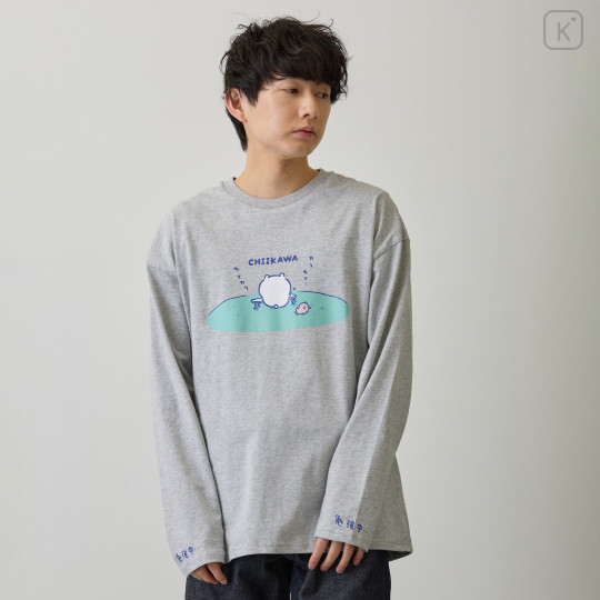 Japan Chiikawa Long-Sleeve T-Shirt (M) - Chiikawa : Exam Study - 7